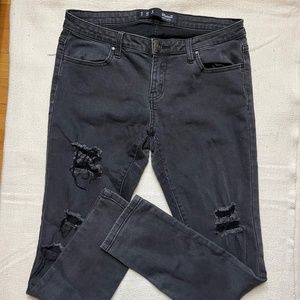 Denim Co. Black Ripped Jeans